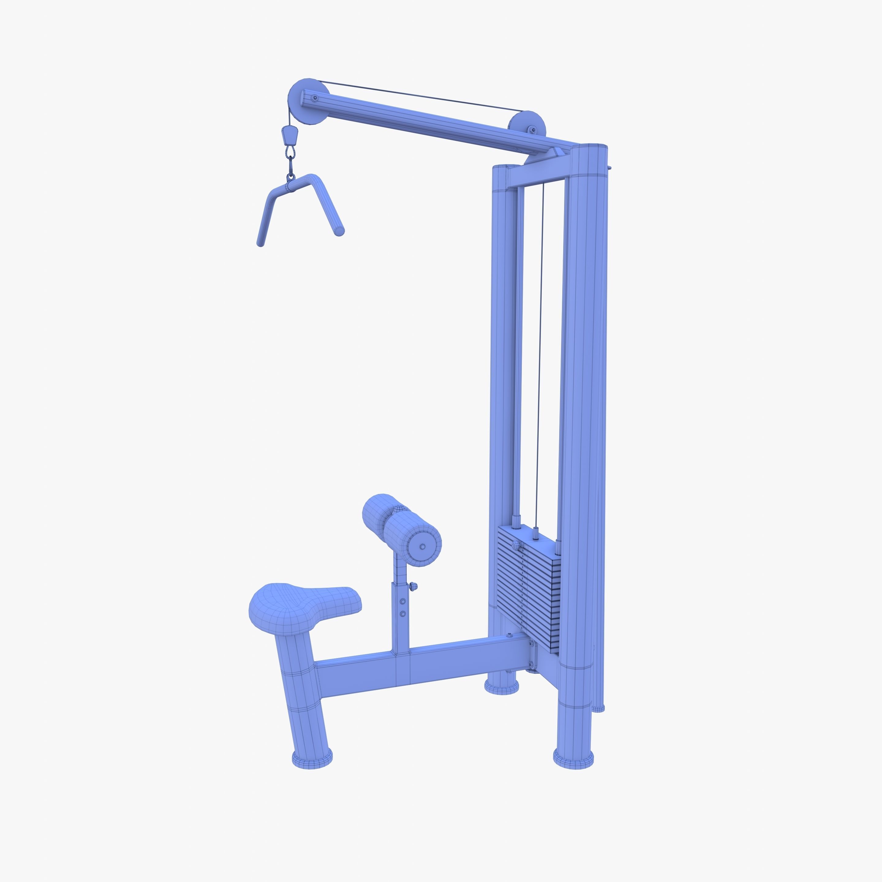 Lat machine 3D model_10
