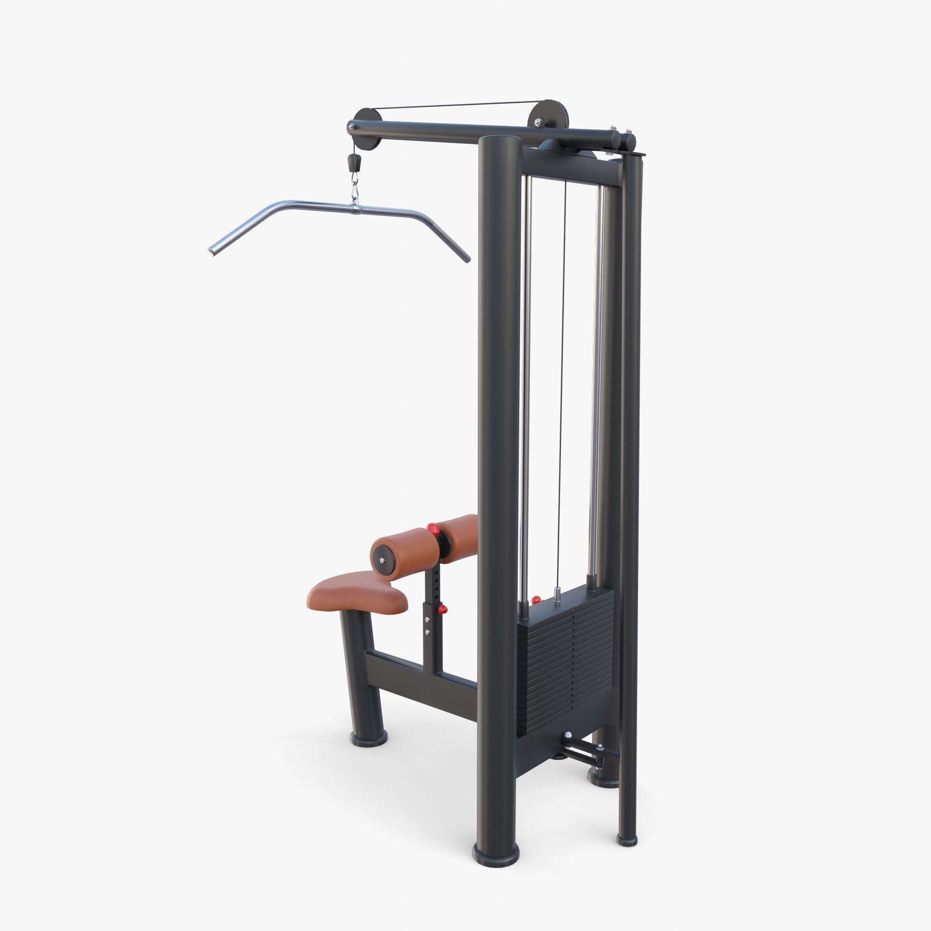 Lat machine 3D model_2