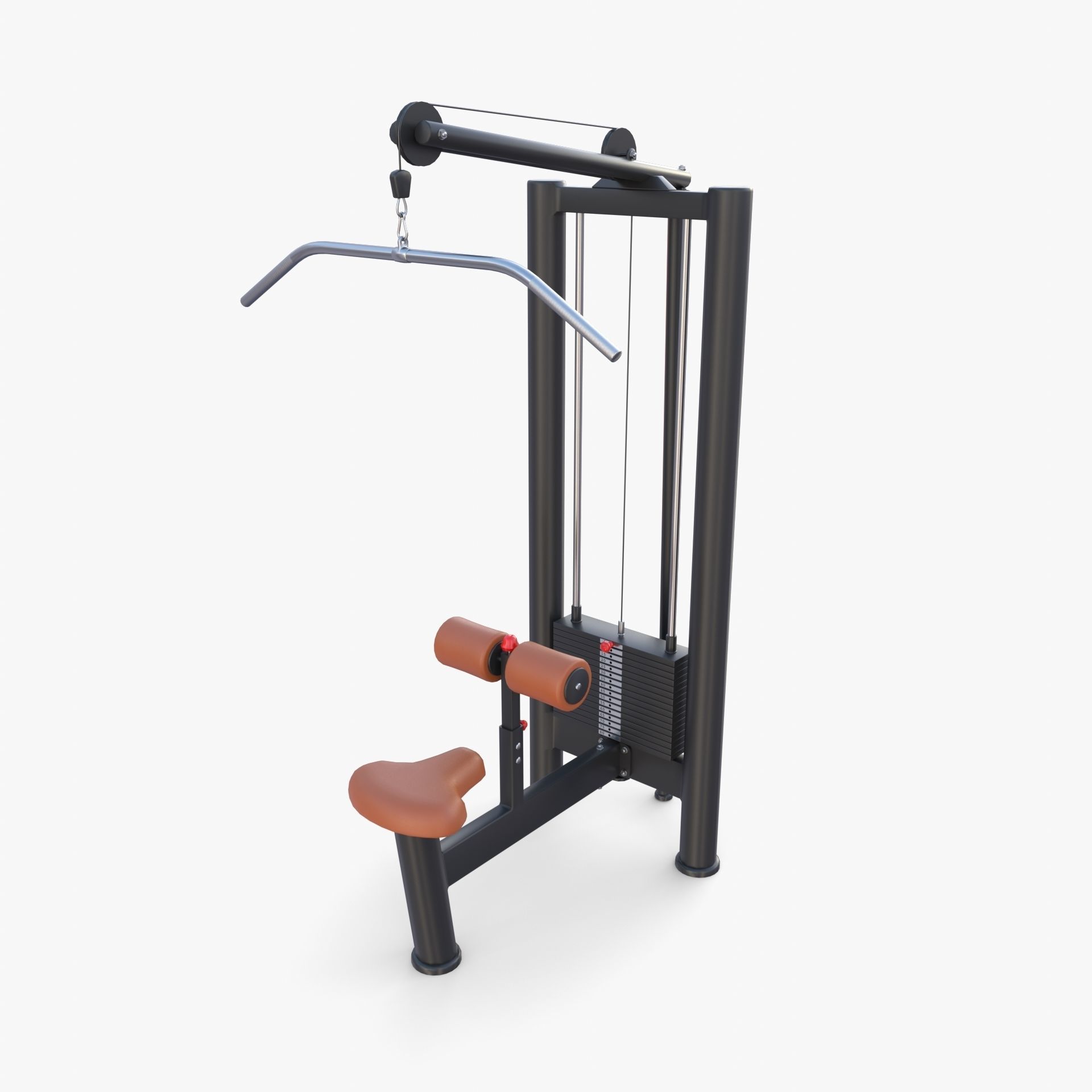Lat machine 3D model_8