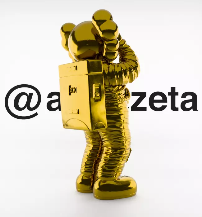 Kaws Space Textured Low-poly 3D model_24