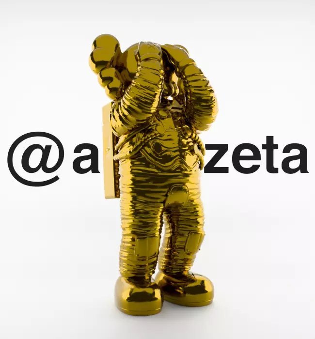 Kaws Space Textured Low-poly 3D model_34