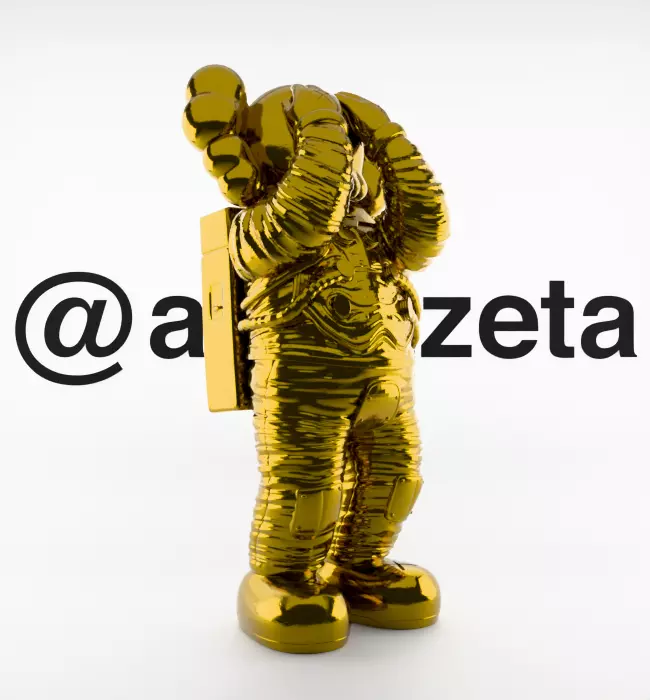 Kaws Space Textured Low-poly 3D model_33