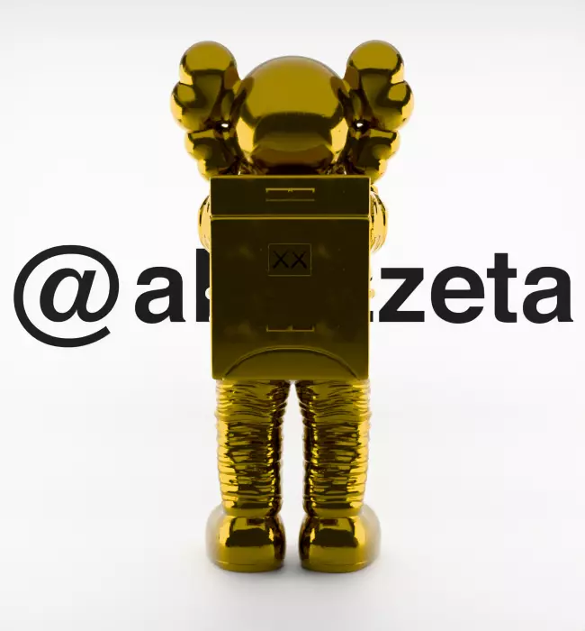 Kaws Space Textured Low-poly 3D model_19