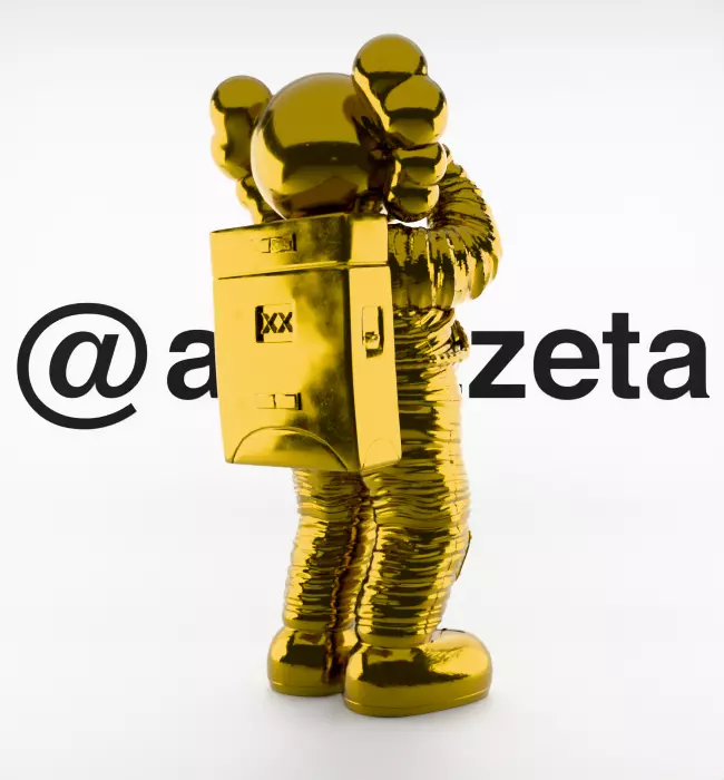 Kaws Space Textured Low-poly 3D model_23