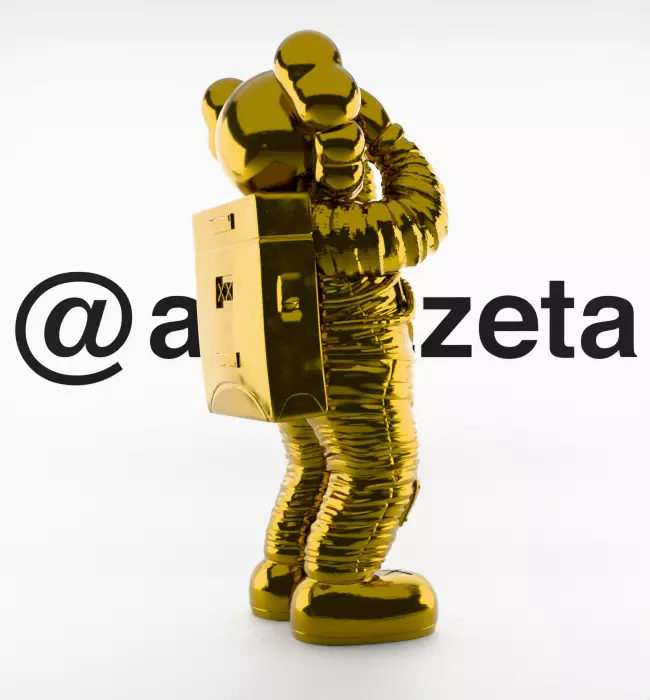Kaws Space Textured Low-poly 3D model_25