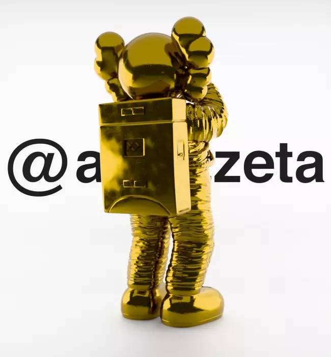 Kaws Space Textured Low-poly 3D model_22