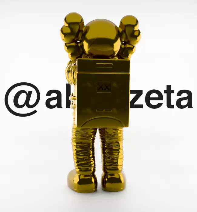 Kaws Space Textured Low-poly 3D model_18