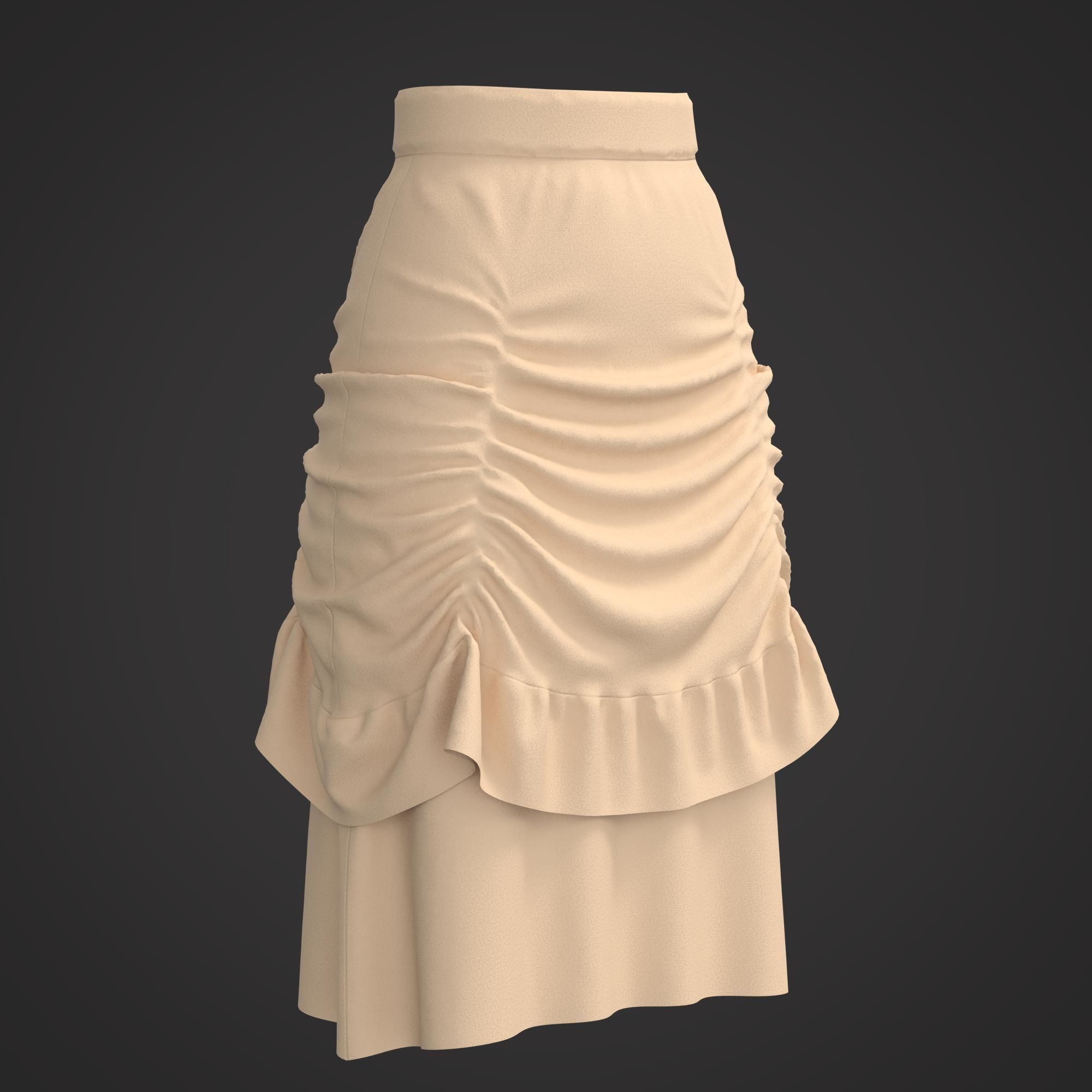 10 Women Skirt  3D model_31