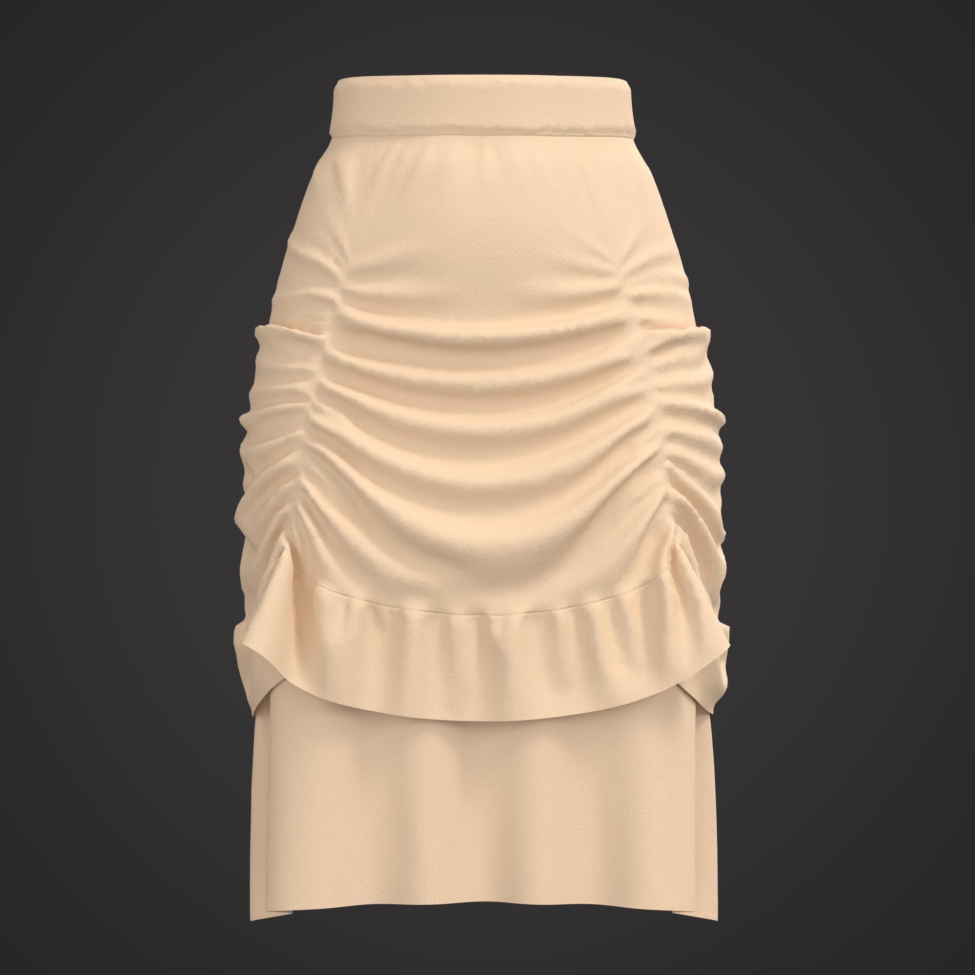 10 Women Skirt  3D model_29