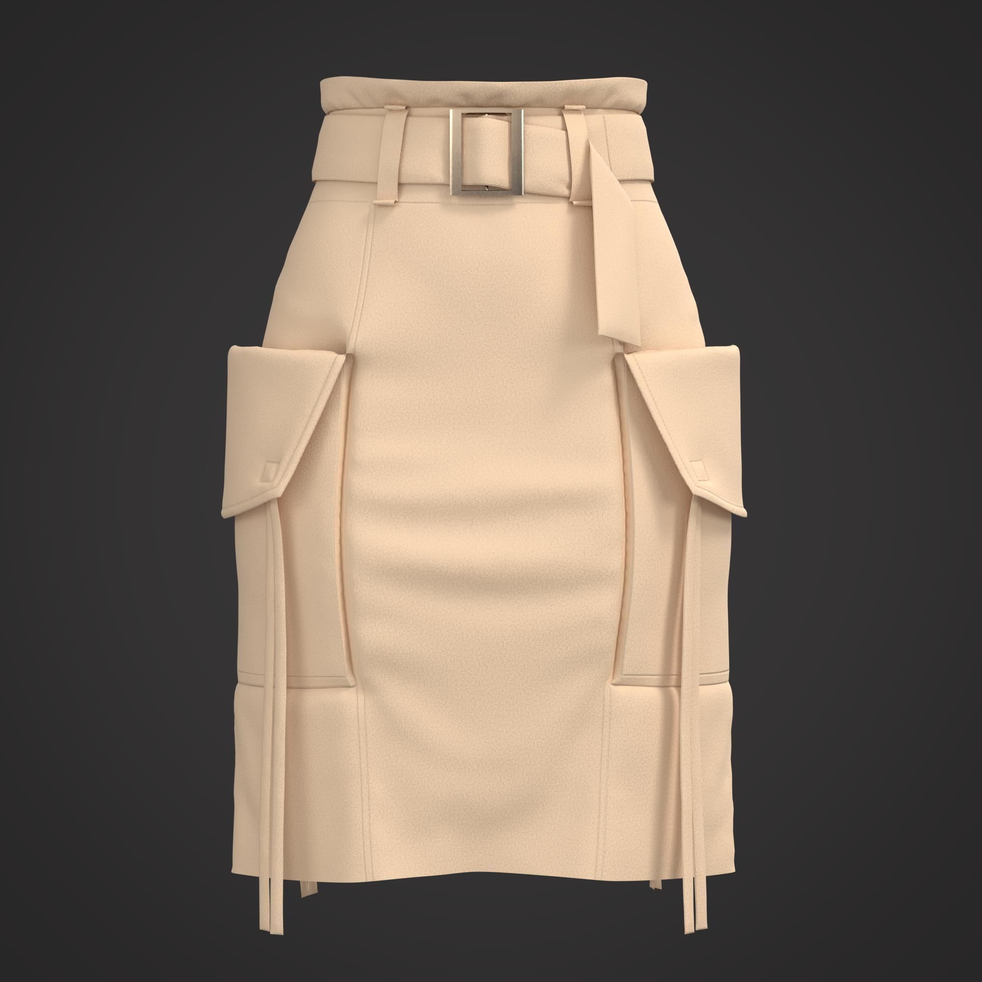 10 Women Skirt  3D model_37