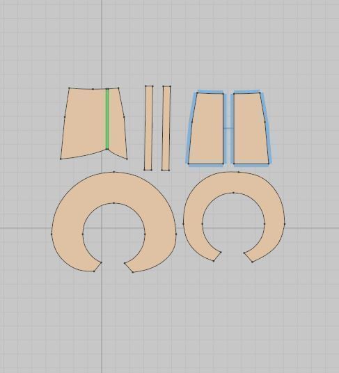 10 Women Skirt  3D model_12