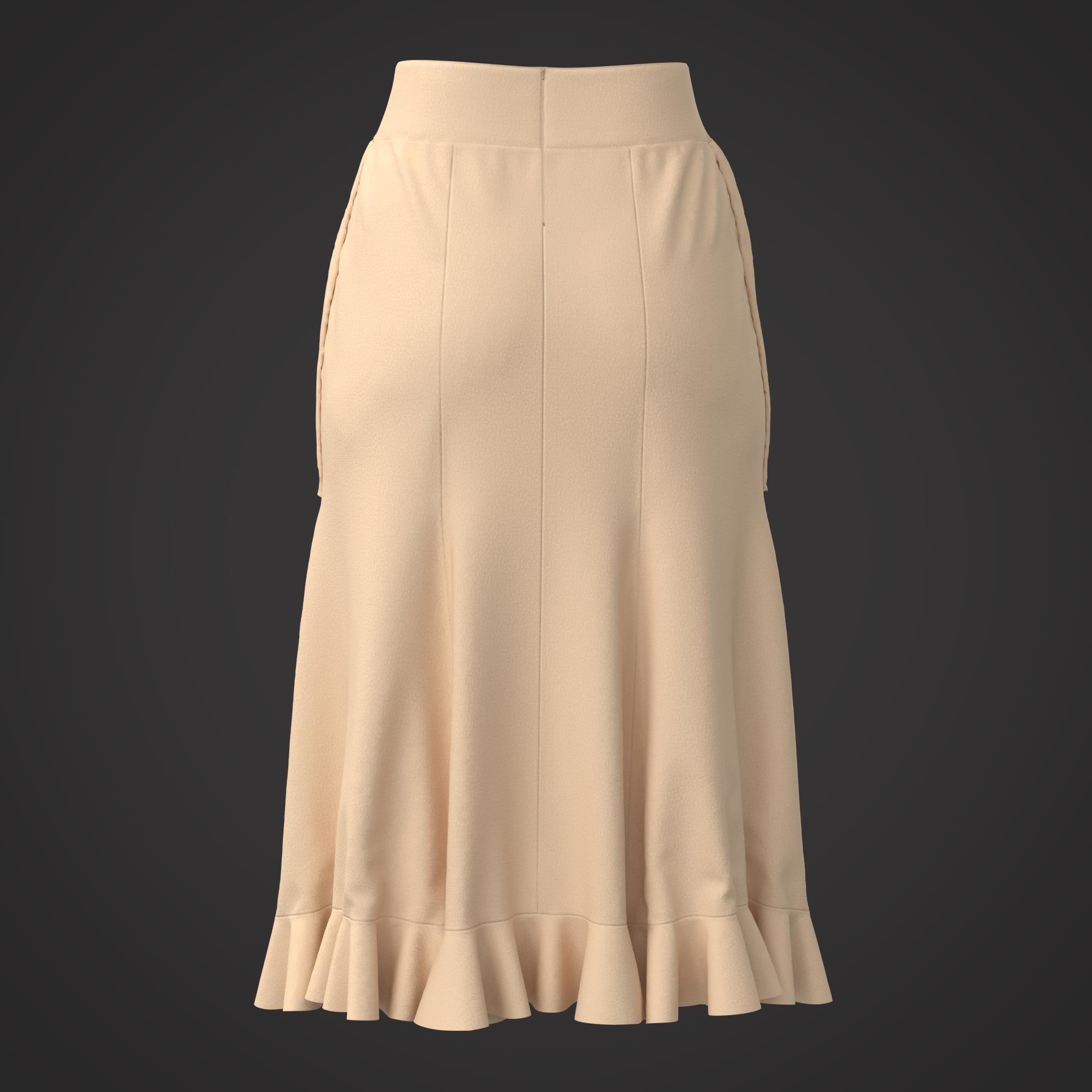 10 Women Skirt  3D model_35