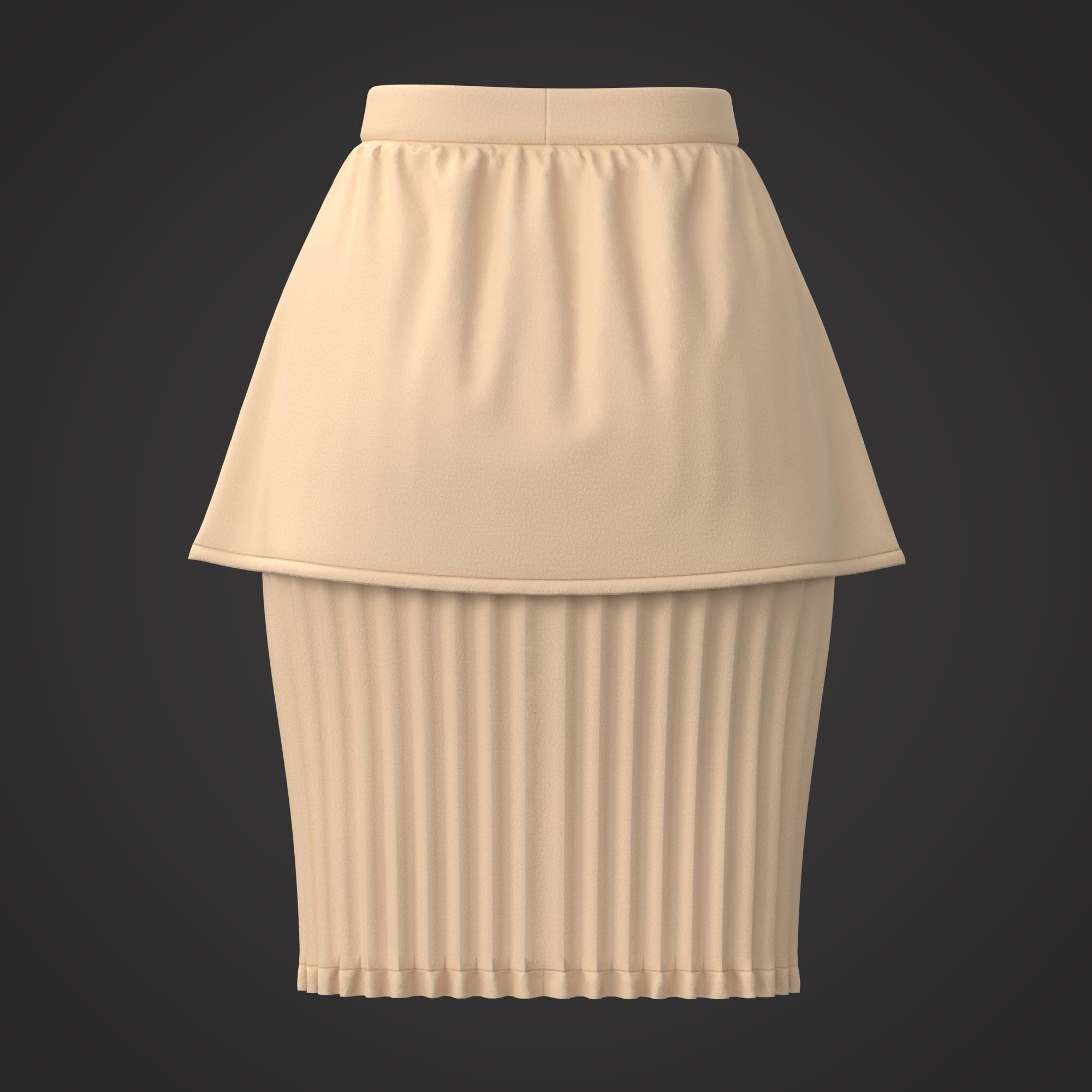10 Women Skirt  3D model_27