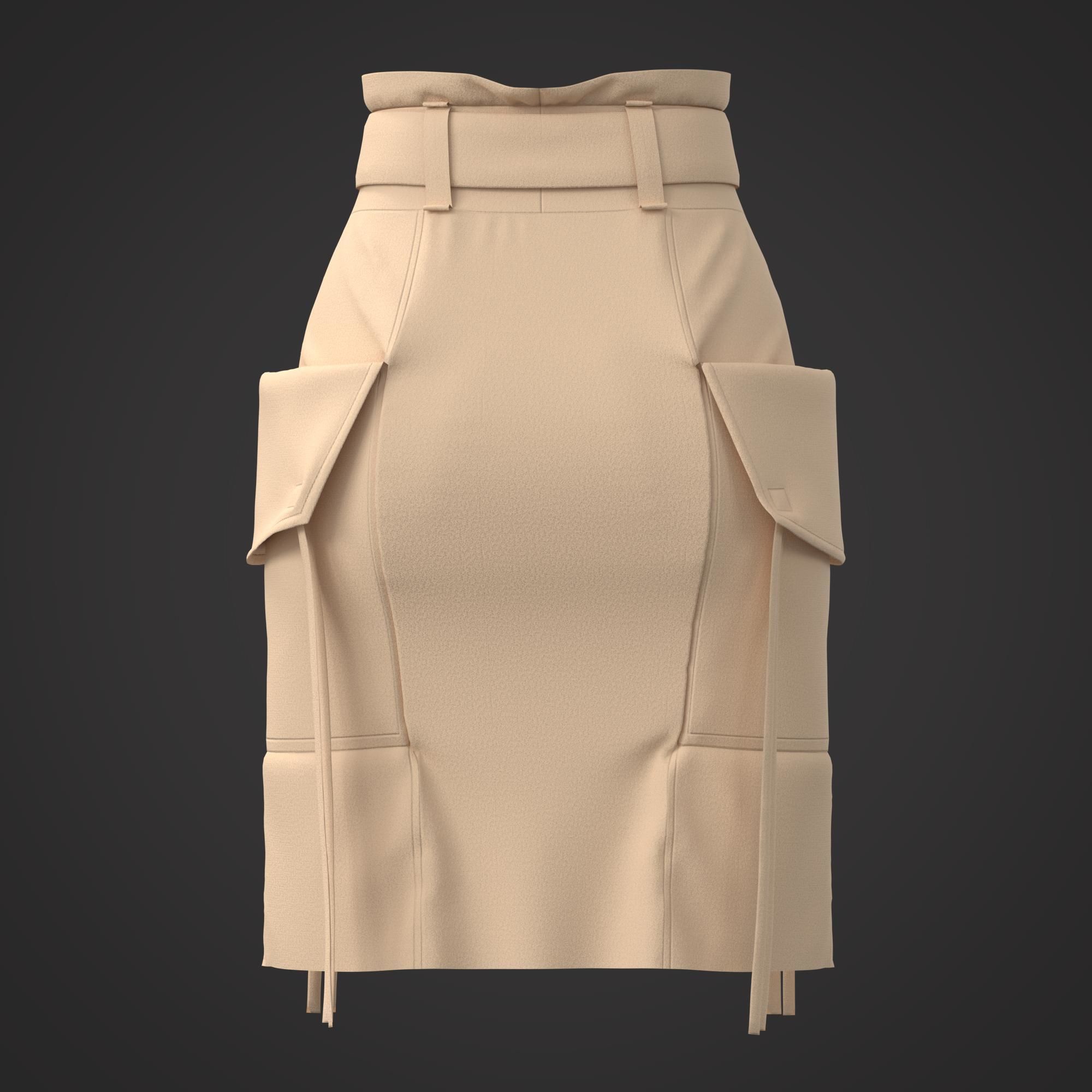 10 Women Skirt  3D model_39