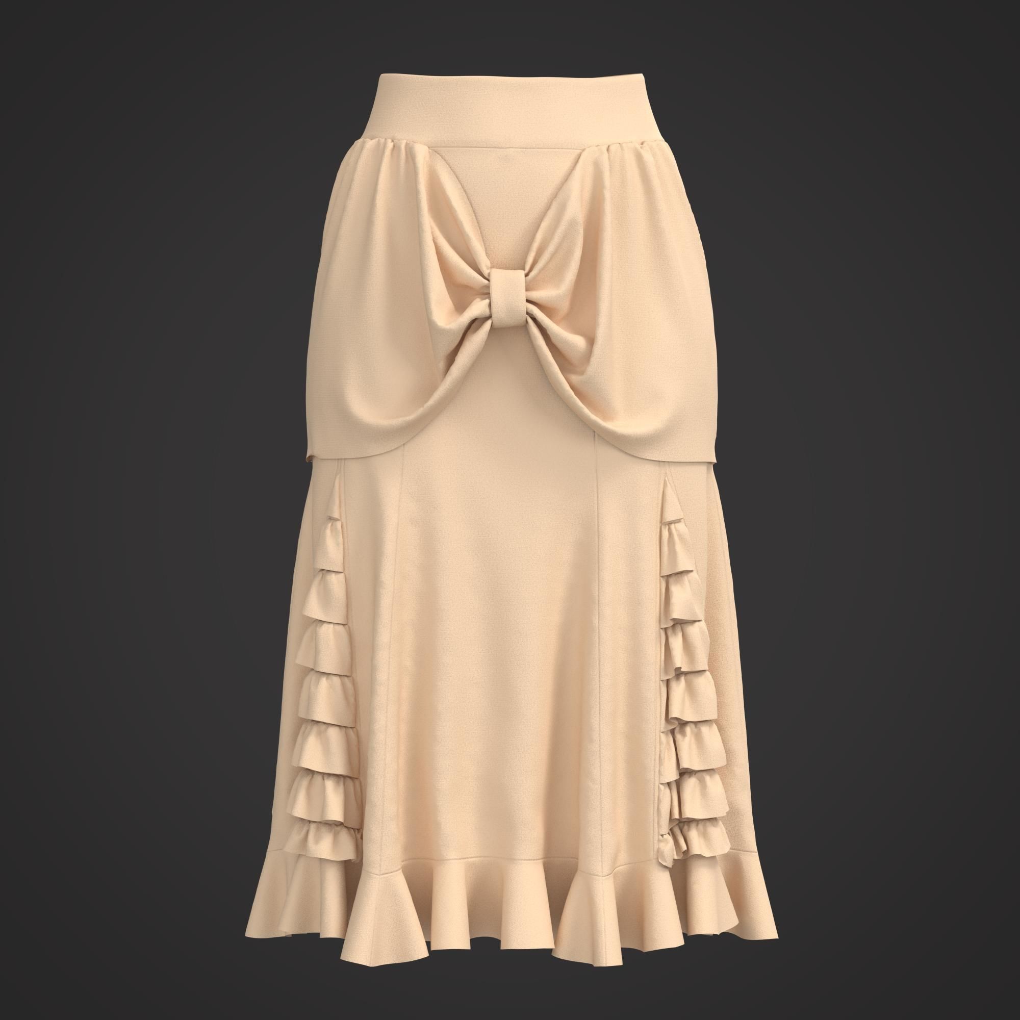 10 Women Skirt  3D model_33