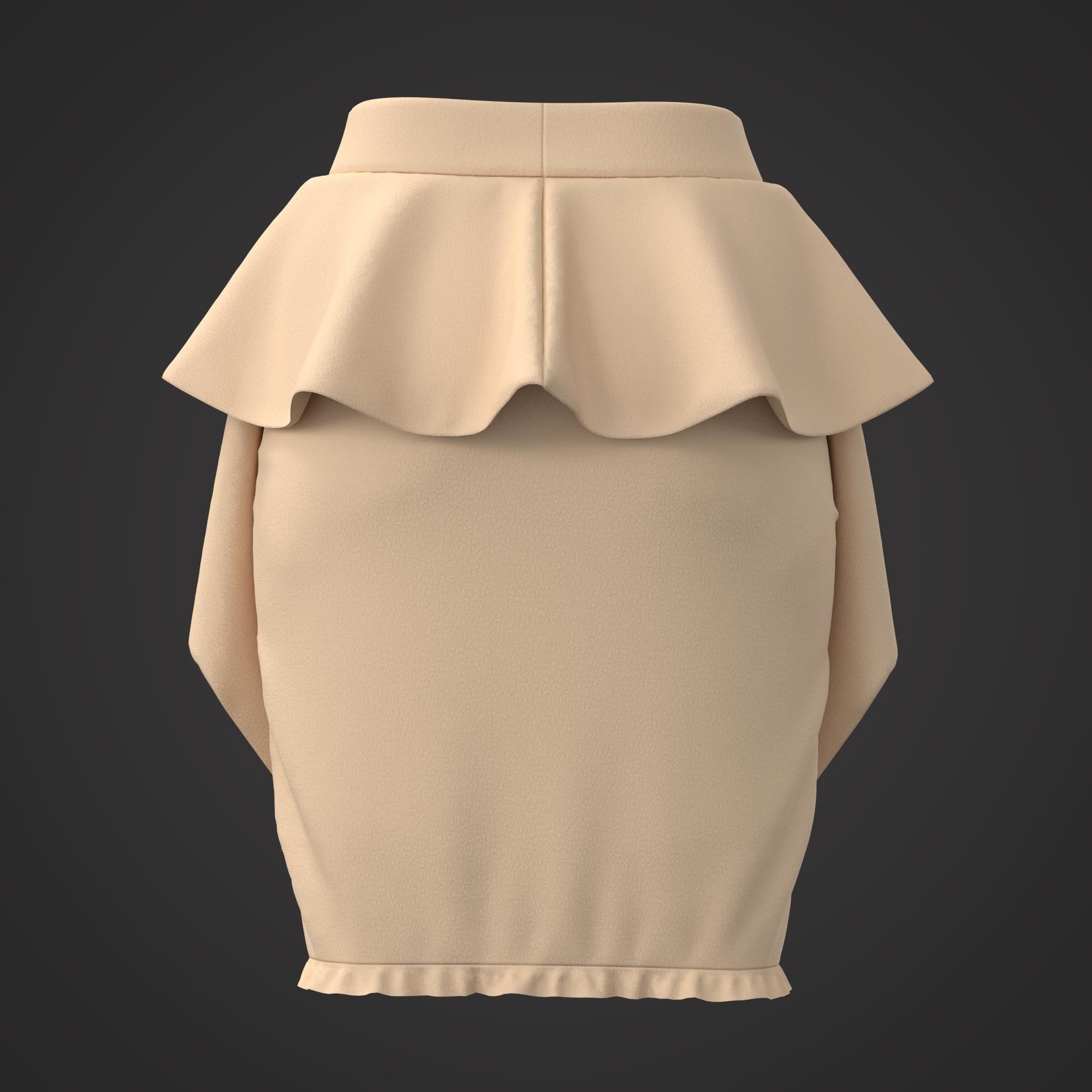 10 Women Skirt  3D model_23