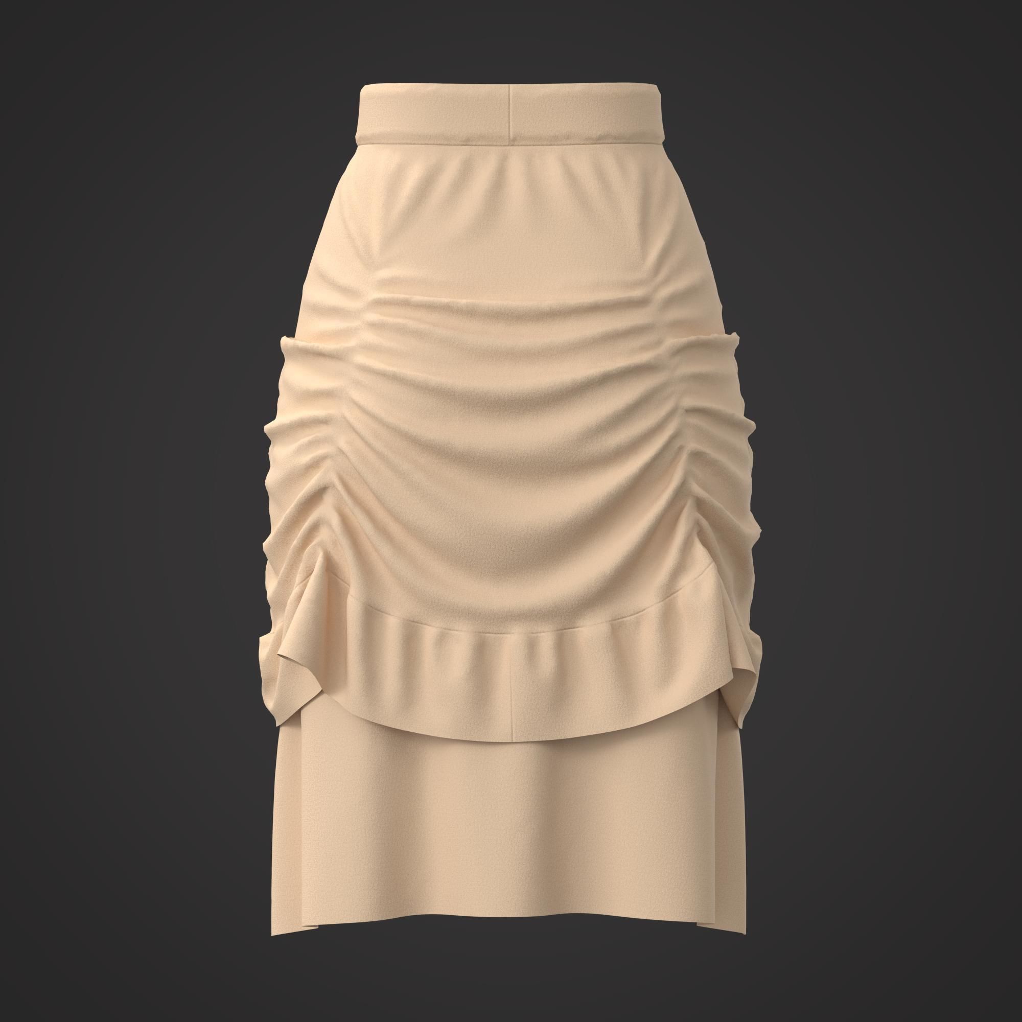 10 Women Skirt  3D model_30