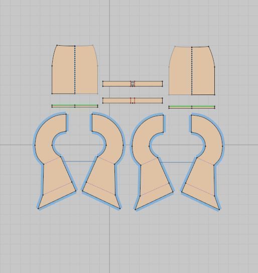 10 Women Skirt  3D model_24