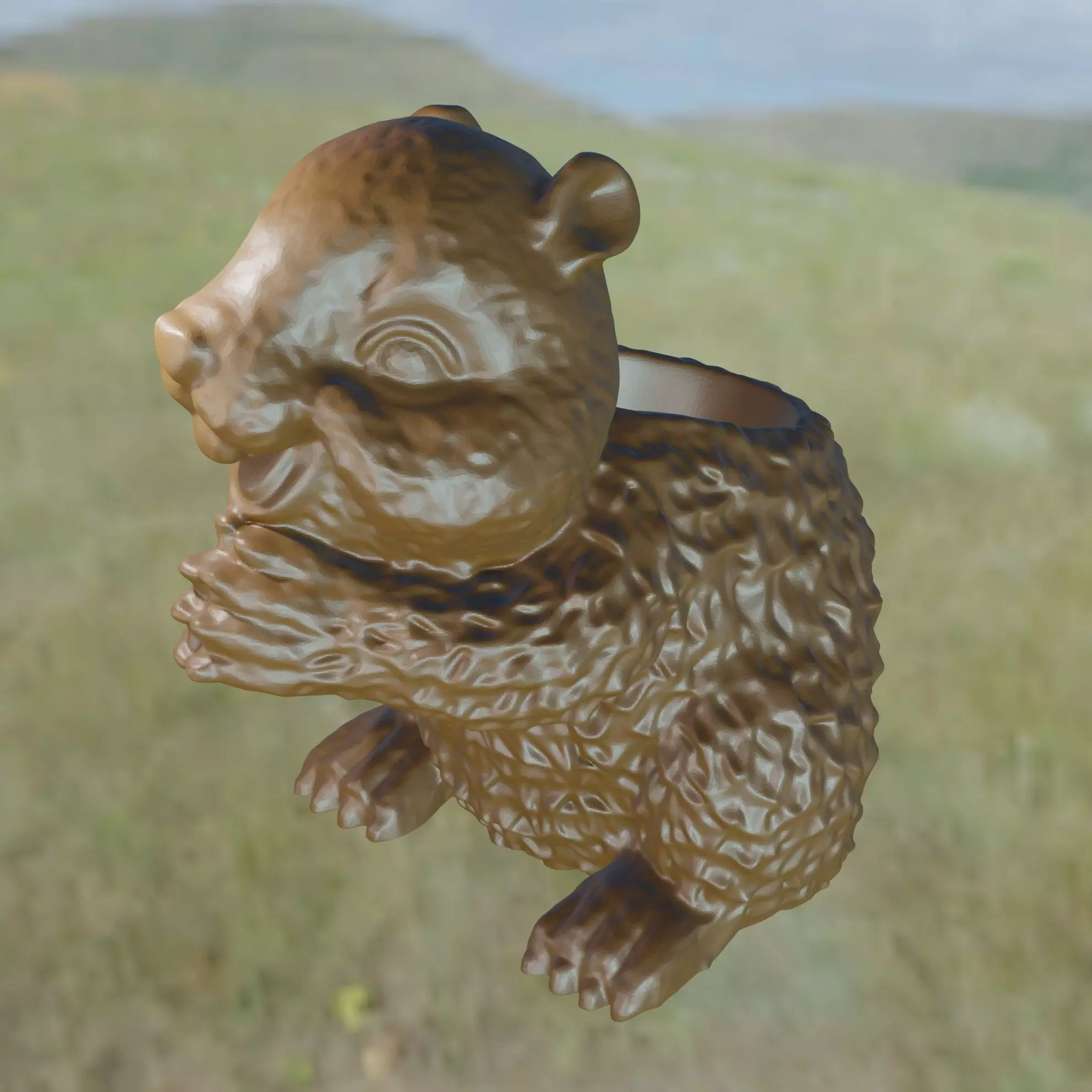 Ecureuil porte stylo 3D print model_0