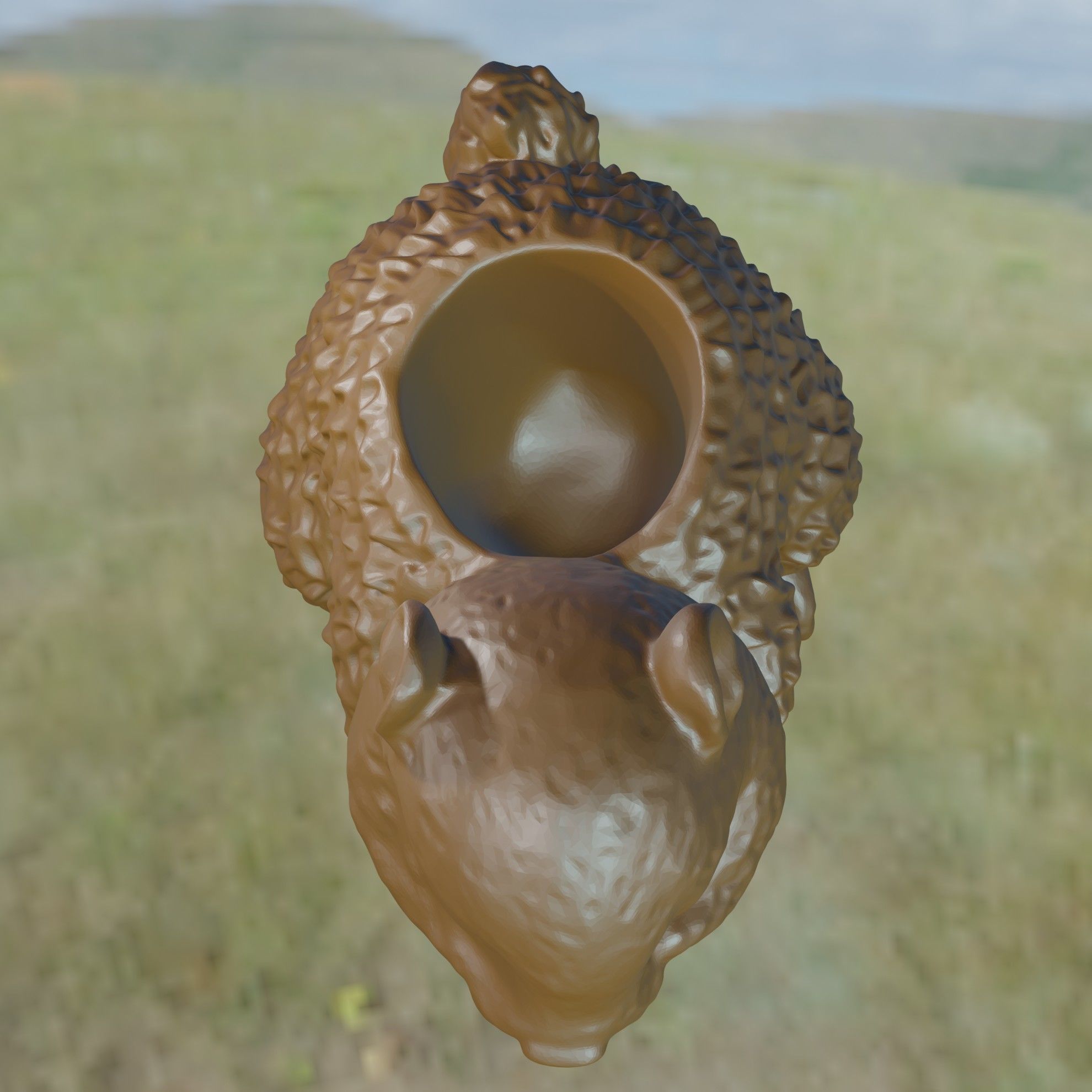 Ecureuil porte stylo 3D print model_2