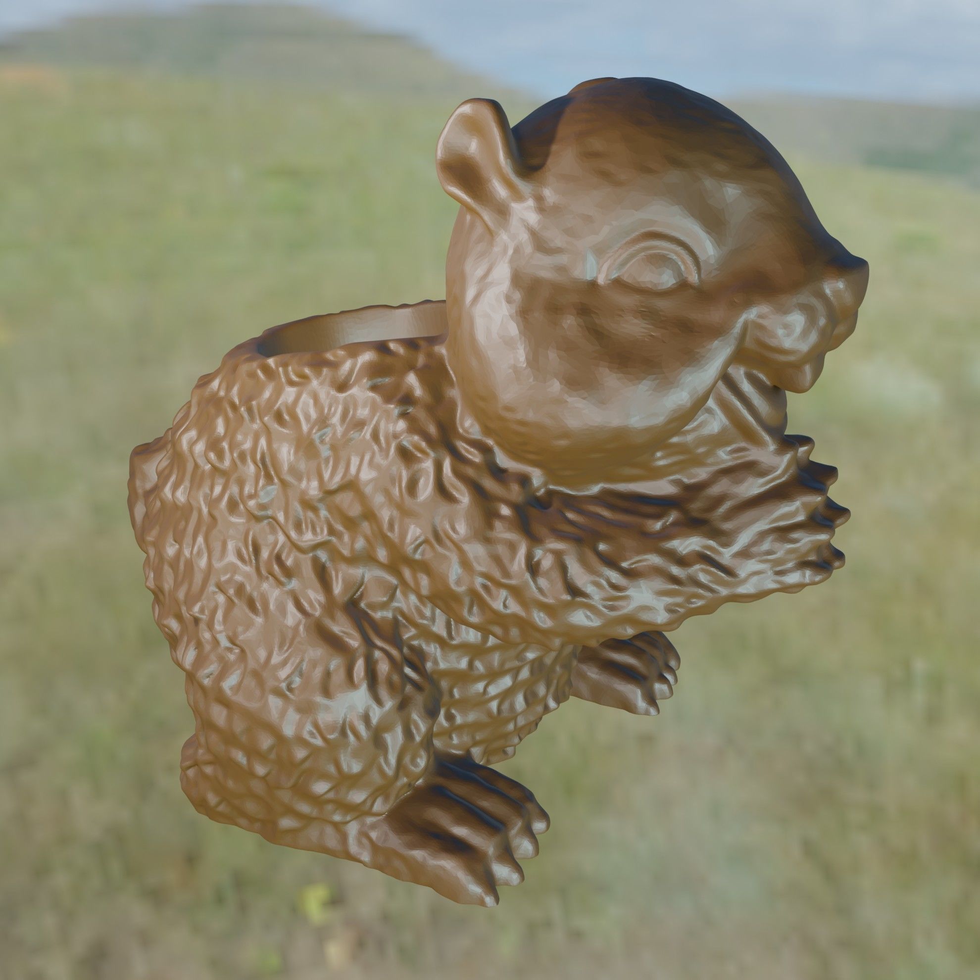 Ecureuil porte stylo 3D print model_1