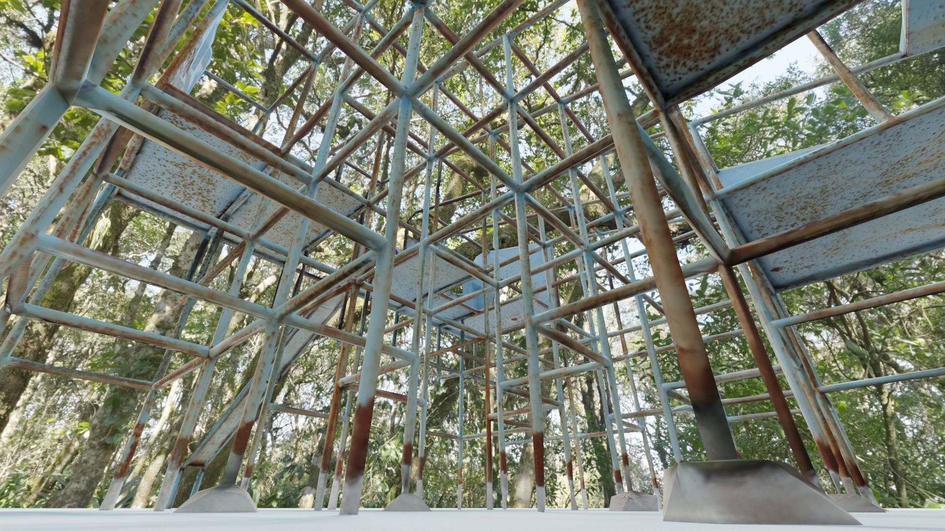 Jungle Gym - Slider Low-poly 3D model_6