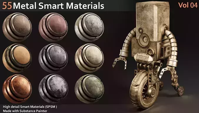 55 Metal Smart Materials Vol4 Texture