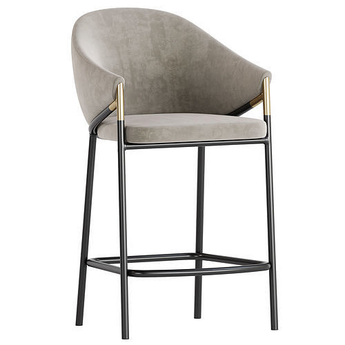 Euler Counter Bar Stool 3D model 6