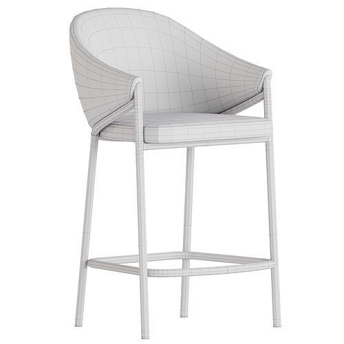 Euler Counter Bar Stool 3D model 5
