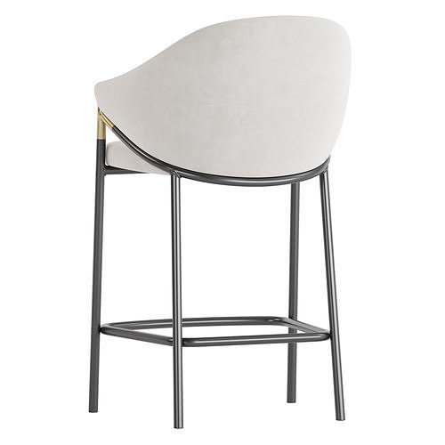 Euler Counter Bar Stool 3D model 4