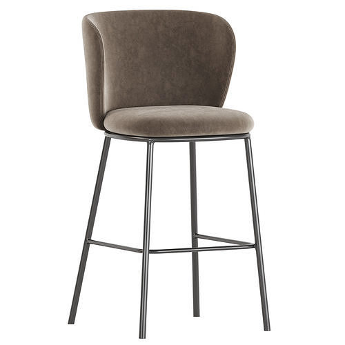 Ciselia Bar Stool 3D model 7