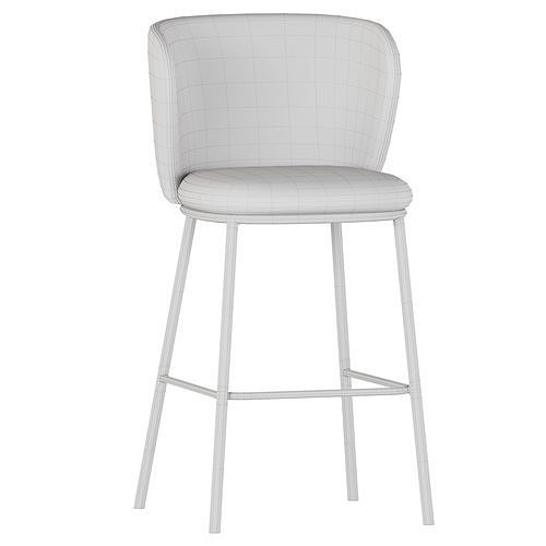 Ciselia Bar Stool 3D model 5