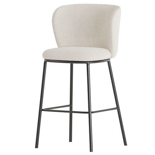 Ciselia Bar Stool 3D model 2