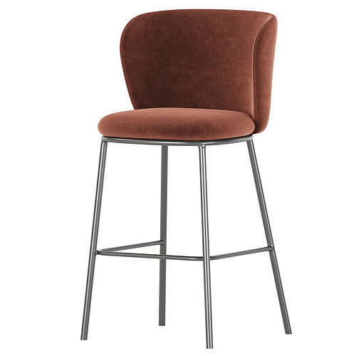 Ciselia Bar Stool 3D model 3