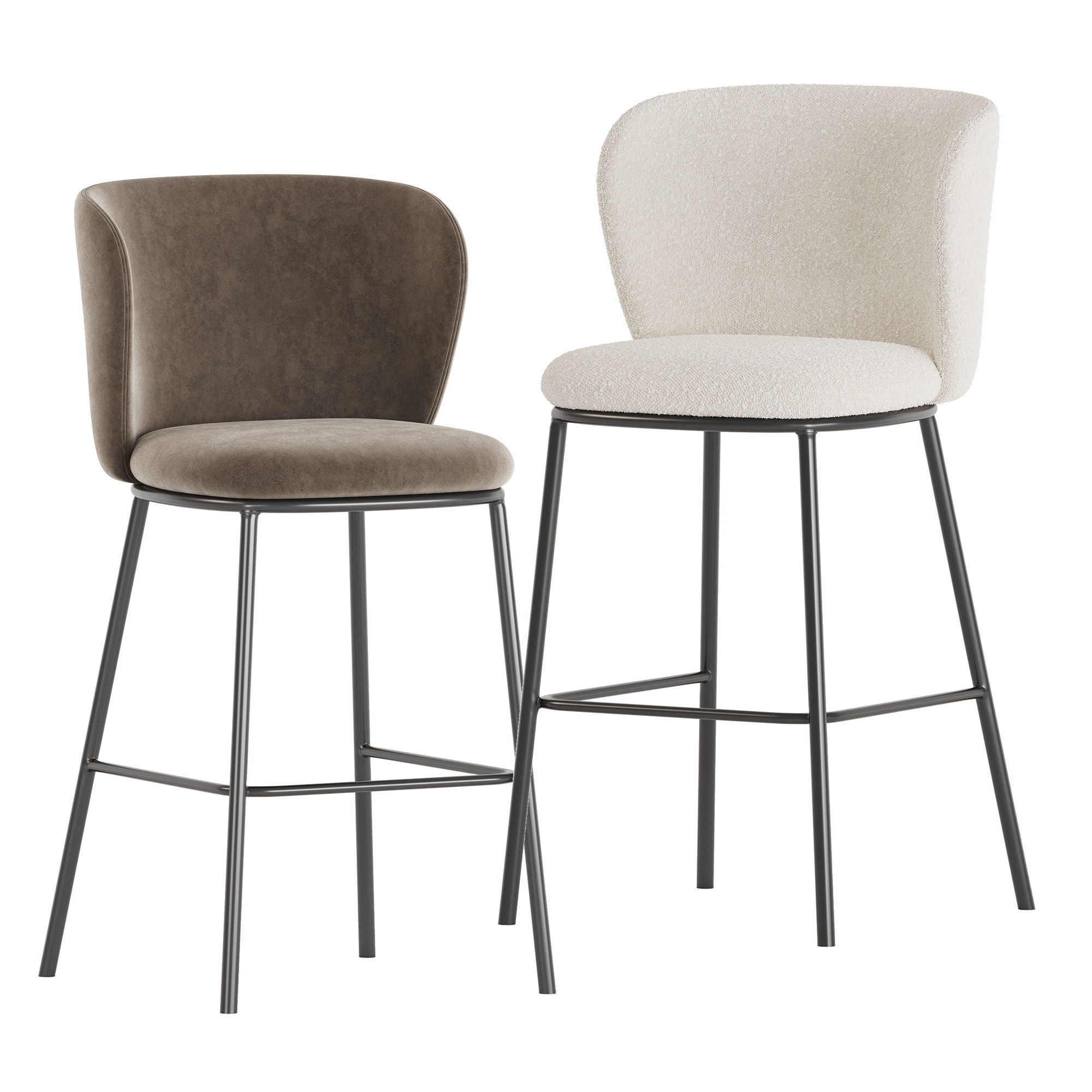 Ciselia Bar Stool 3D model_9