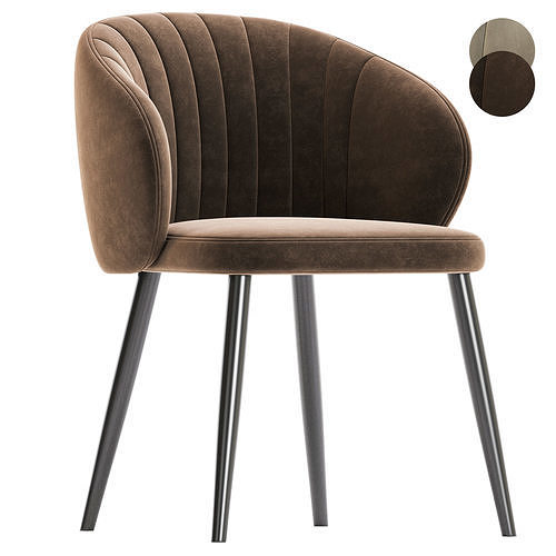 Dikline chair 3D model 2