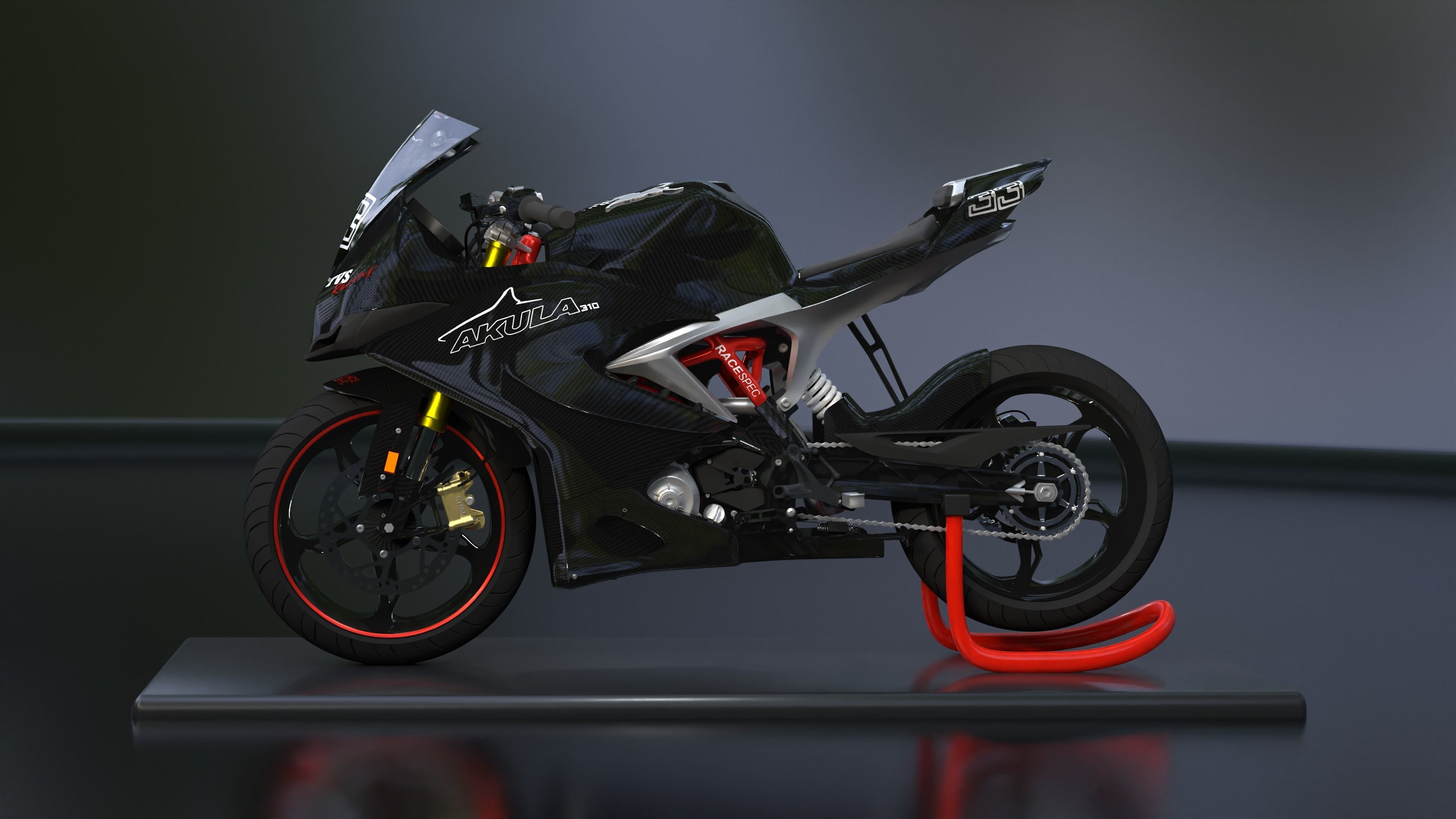 TVA Akula 310 RR made in Blender 3D 3D model_4