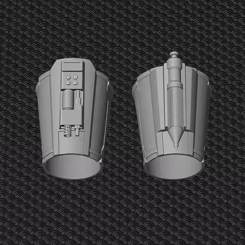 Custom Mandalorian gauntlets armor 2 3D print model