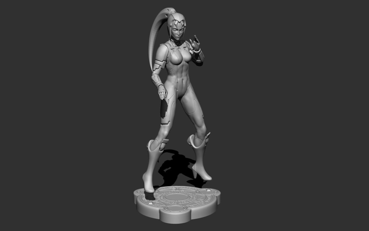 PSO HUcaseal character model 3D print model_4