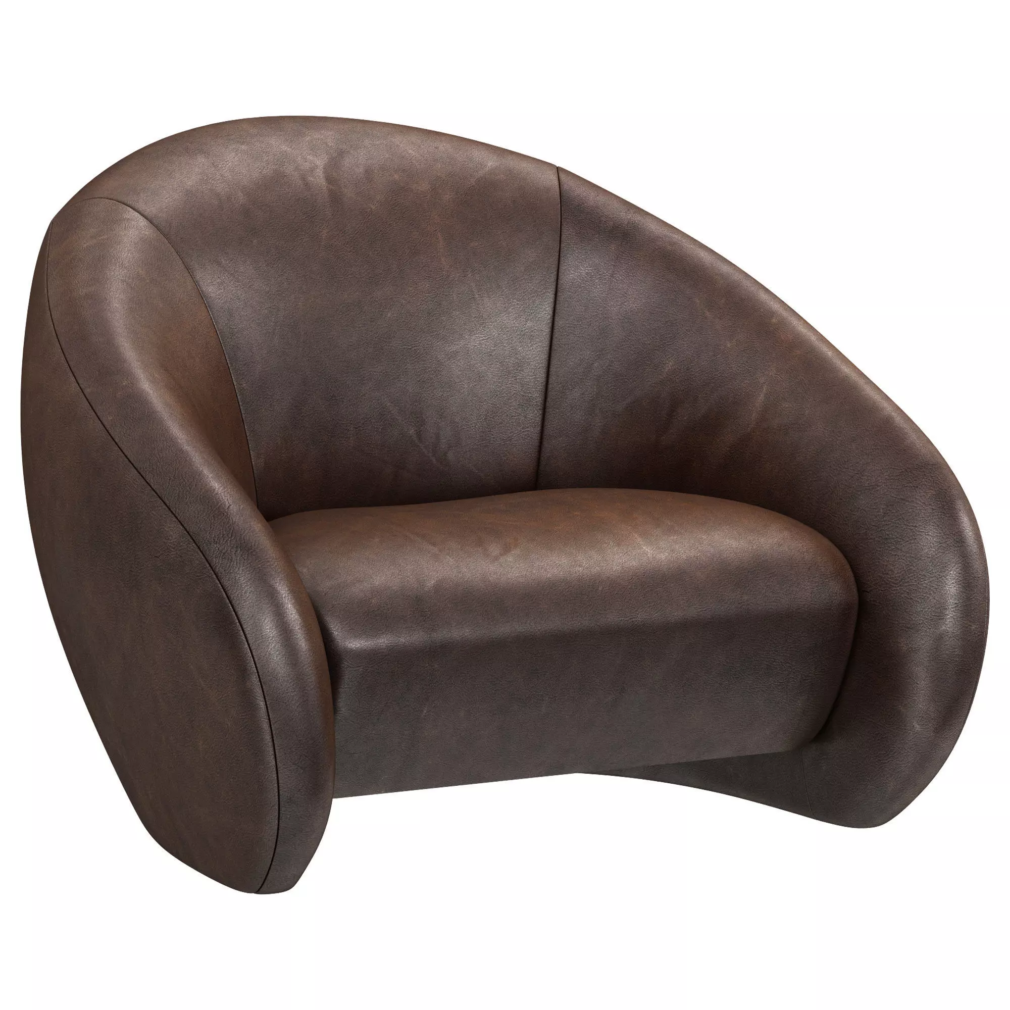 Restoration Hardware Reyna Leather Chair 3D model