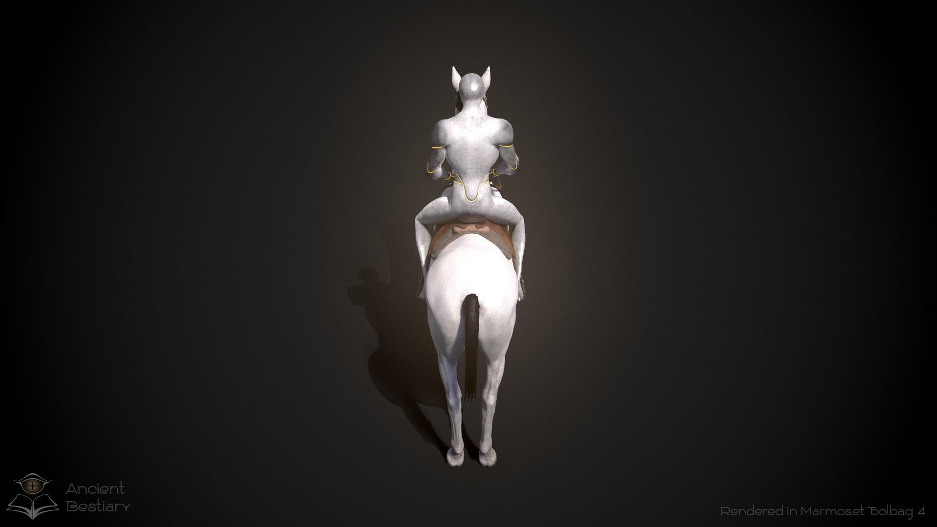 Classic Horse Animated Asset Low-poly 3D model_12