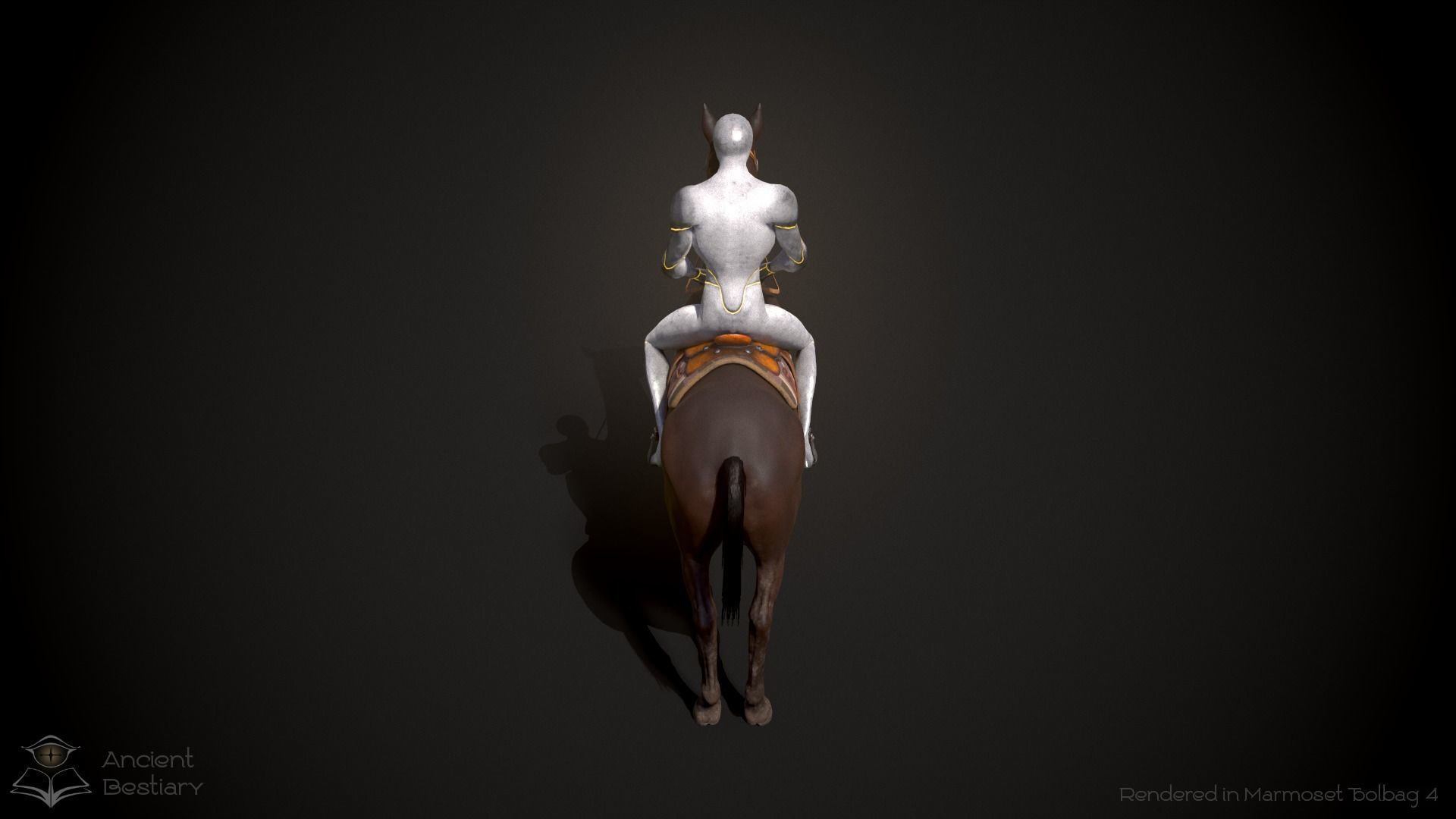 Classic Horse Animated Asset Low-poly 3D model_8