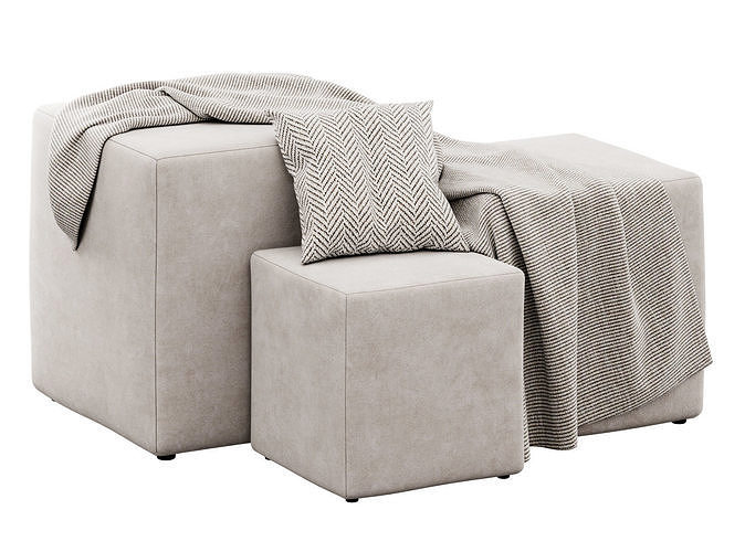Stack Poufs by Naula  3D model 7