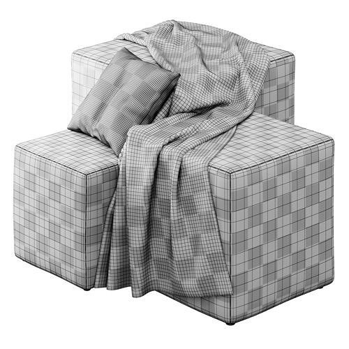 Stack Poufs by Naula  3D model 6