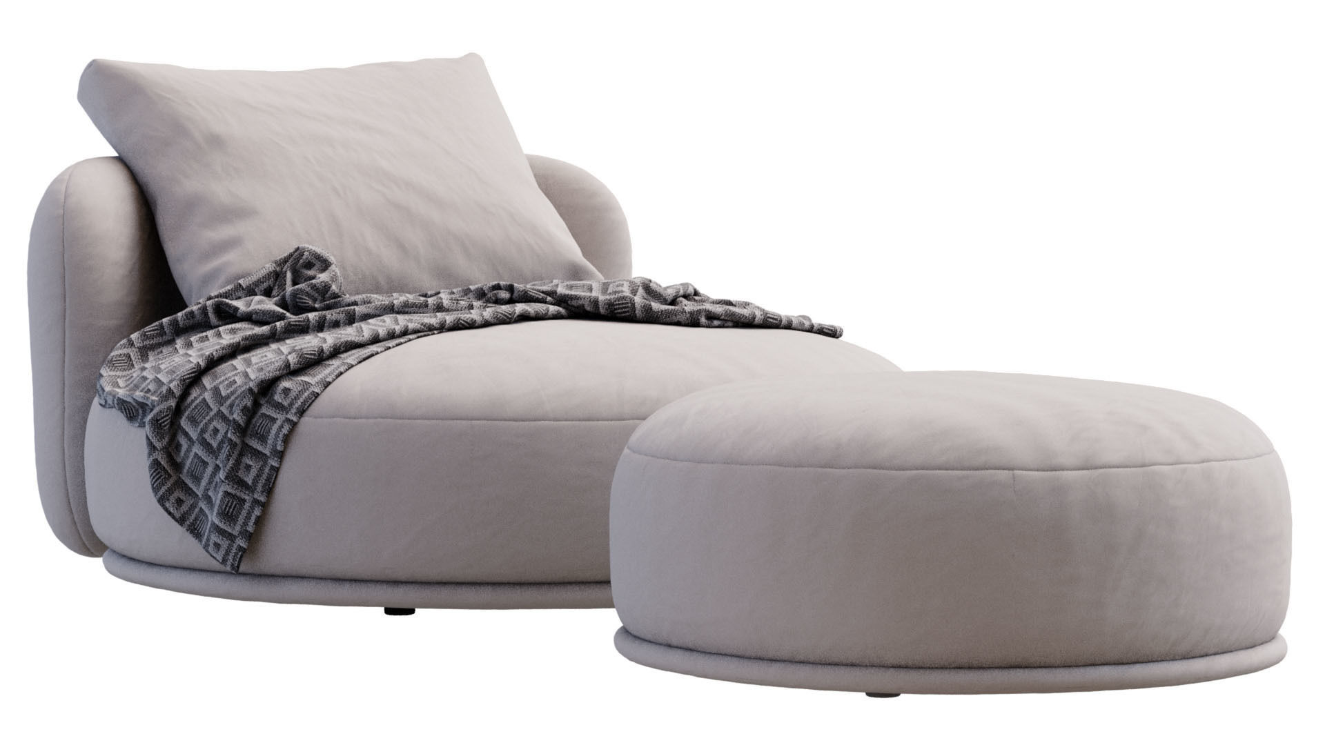 Armchair Rene By Meridiani 3D model_10