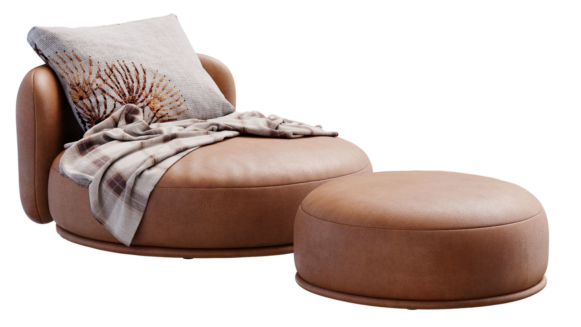 Armchair Rene By Meridiani 3D model_1