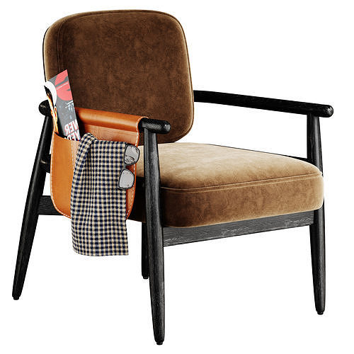 TERESA  Fabric armchair 3D model 3