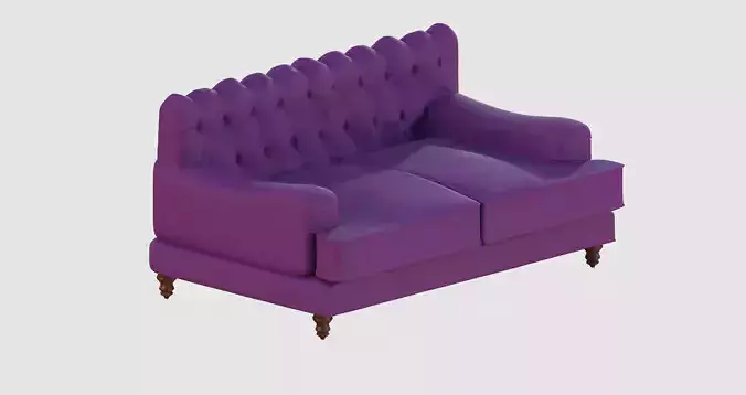 Purple basic capitone sofa