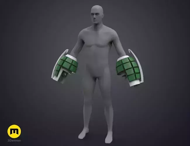Bakugos Grenade Gauntlets - My Hero Academia 3D print model