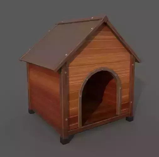 Ready to use wood dog house